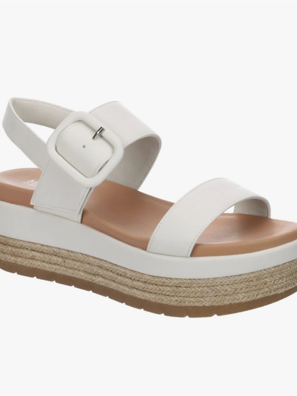 Michael Shannon Shoes Women's White Wedge Sandals